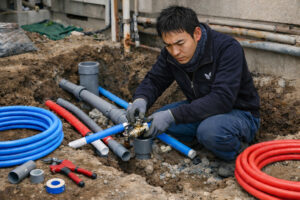 投稿についてもっと詳しく 黒部市で給排水の引き直し（配管更新）なら株式会社椎名設備工業へ
